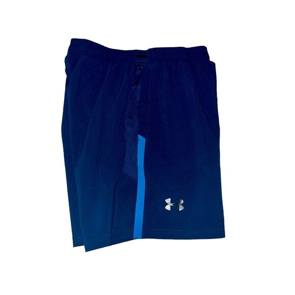 Under Armour Vintage Soccer Running Gym Workout Shorts Fitted Blue Small - Picture 4 of 9